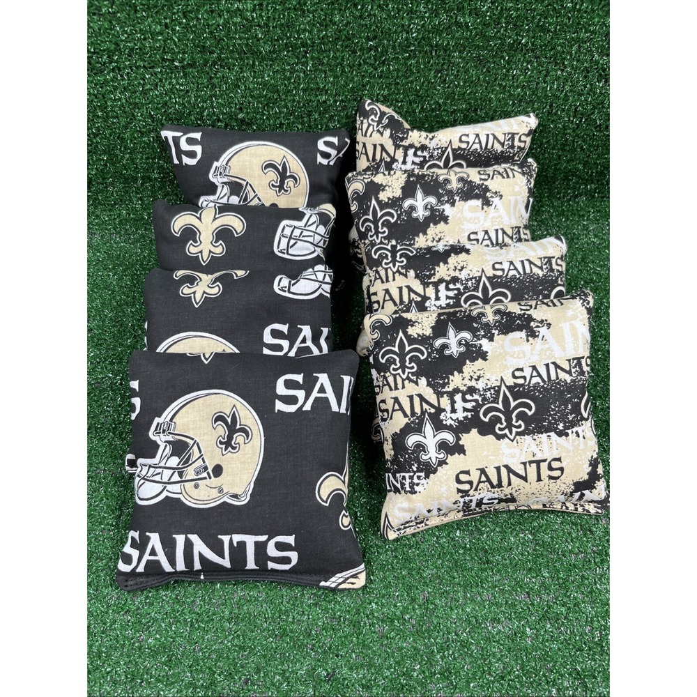 New Orleans Saints 8 Cornhole Bean Bags ACA Regulation Corn Toss Tailgate Game